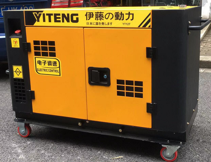 10kw雙缸水冷稀土(tǔ)永磁靜音(yīn)柴油發電機YT12T